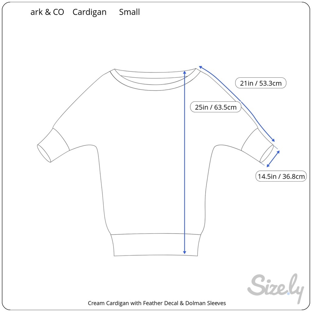 ark & CO. | 🆕Off White Cardigan Sm - Picture 8 of 8
